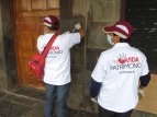 Nettoyeurs de monuments, évènement classique au mois de juin à Cusco